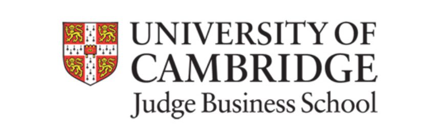 A black and white logo of the university of cambridge.